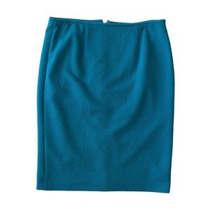 calvin klein turqoise pencil skirt size 6
